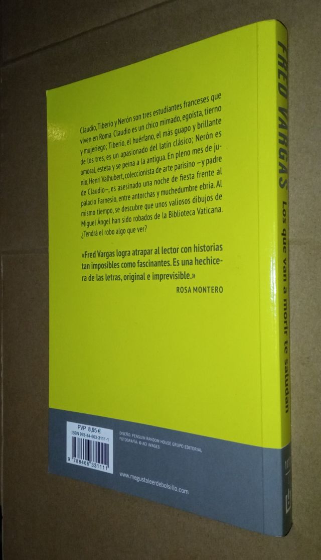 Los que van a morir te saludan - Fred Vargas..