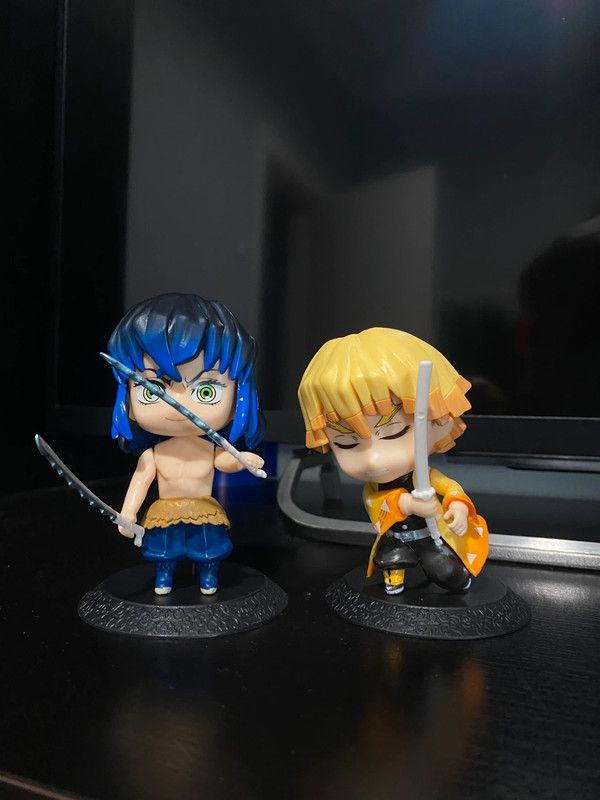 figuras kimetsu no yaiba inosuke zenitsu 3 figuras