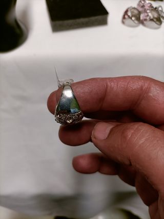 Anillo Bisutería Estrellas Rosa y Plateado 