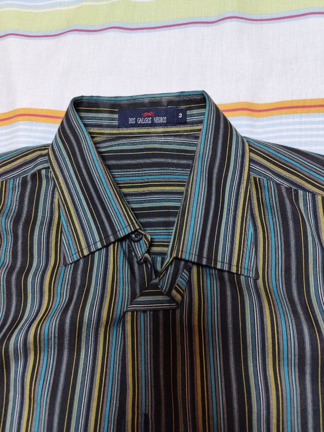 Camisa Hombre Dos Galgos Negros Talla