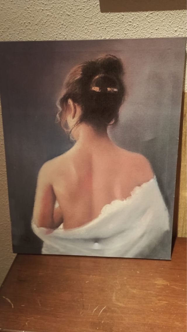 Cuadro abstracto mujer desnuda