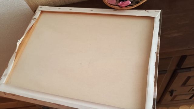 Cuadro abstracto mujer desnuda