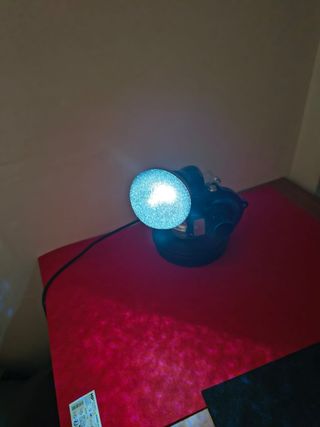 Lampada con turbina blu