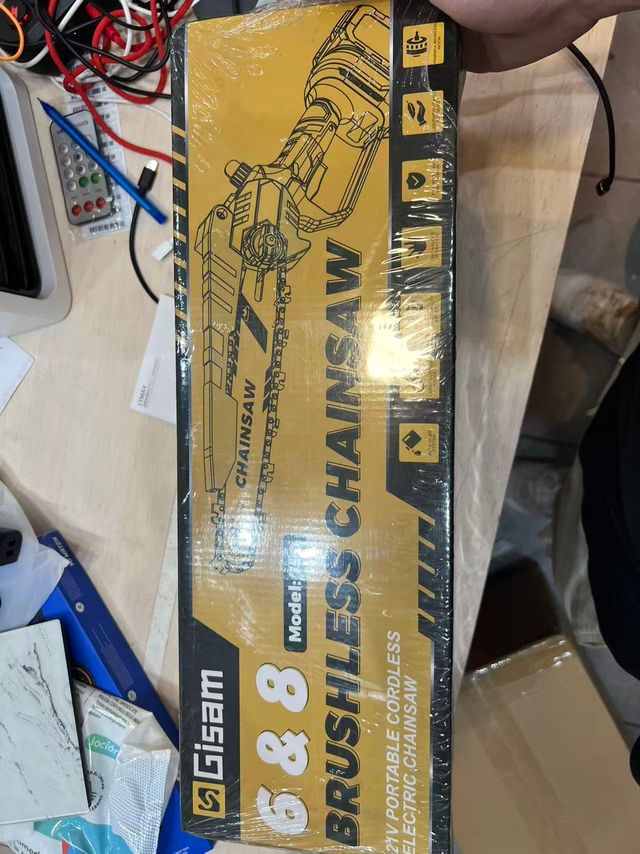 Mini motosega Gisam, piccola motosega a batteria