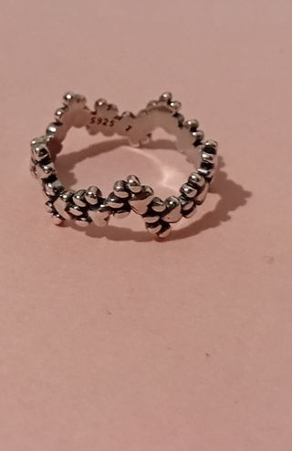Anillo plata 925 huellas mascota ondulado