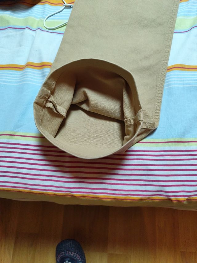 Pantalón Beige Hombre Talla 33 Guru