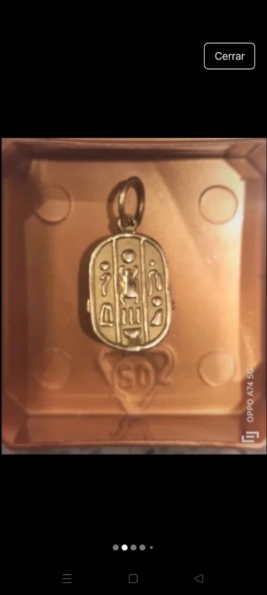 NUEVO Colgante ORO 18k Escarabajo de la Suerte