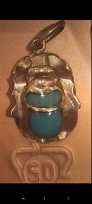 NUEVO Colgante ORO 18k Escarabajo de la Suerte