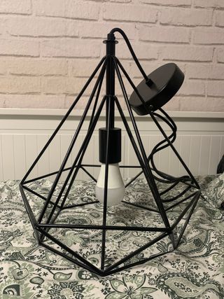 Lámpara de techo industrial negra
