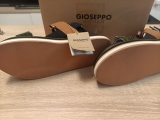 Sandalias Gioseppo Mujer Marrón y Verde
