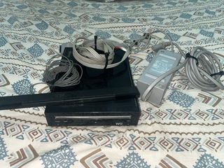 Consola Nintendo Wii Negra Completa