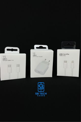 Cargador USB-C 22W y Cable USB-C a 8 Pin