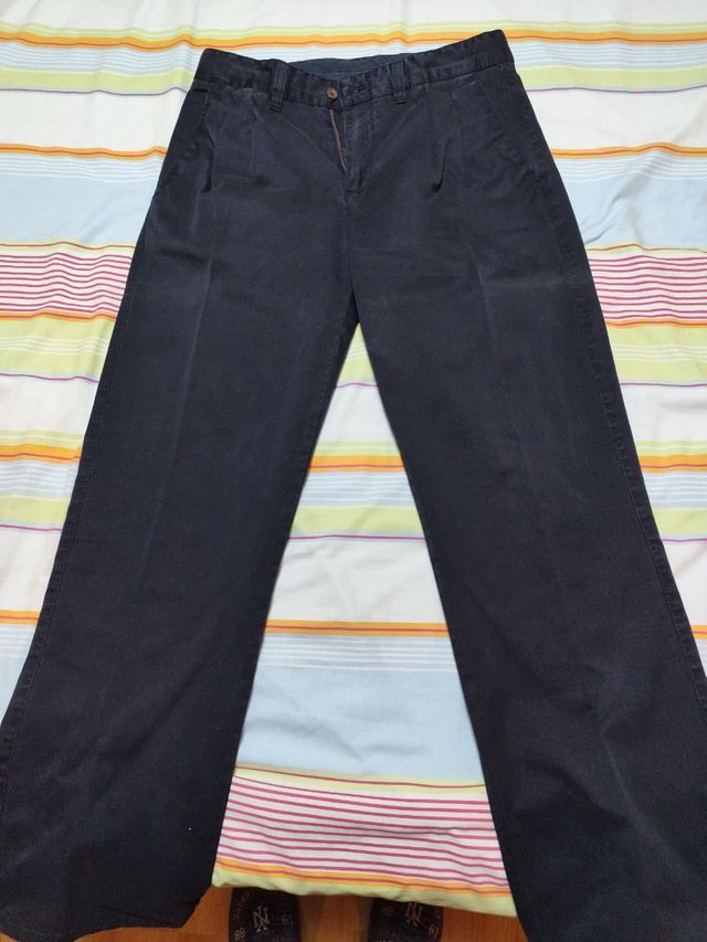 Pantalón Aberdeen Pinzas Azul Talla 42