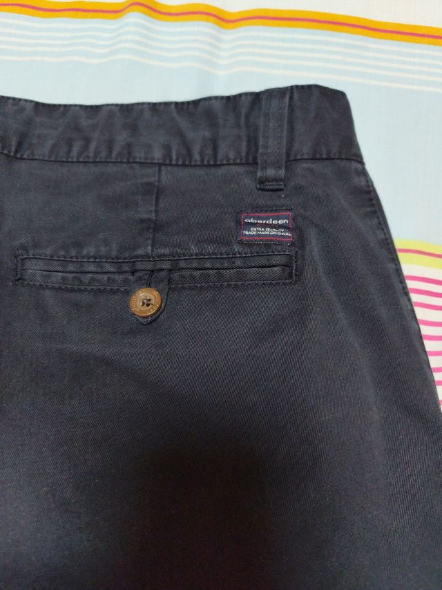 Pantalón Aberdeen Pinzas Azul Talla 42