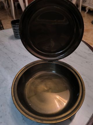 Sartén o calienta camas antiguo