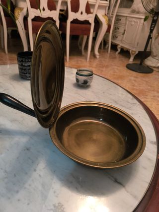 Sartén o calienta camas antiguo