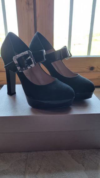 Scarpe con tacco nere donna 37