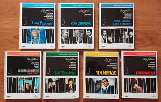 LOTE DE 7 DVD-LIBRO DE ALFRED HITCHCOCK 