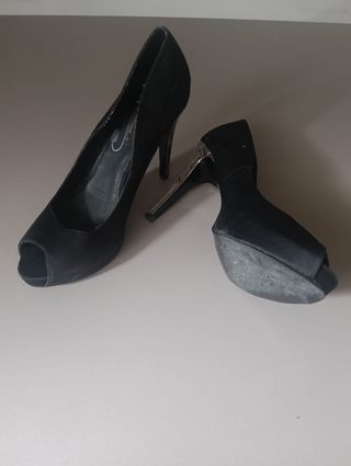 Zapatos de tacón negros talla 41