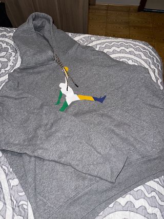 Sudadera Jordan Gris con Logo