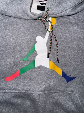 Sudadera Jordan Gris con Logo