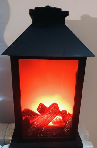 Lanterna LED Effetto Camino