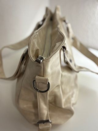 Bolso de mano vintage blanco