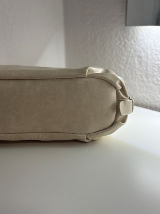 Bolso de mano vintage blanco