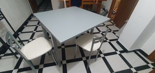 Mesa de cocina cuadrada
Blanca Gris Mate 