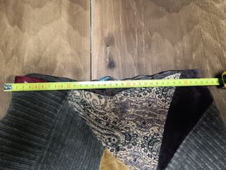 Gonna invernale patchwork marrone