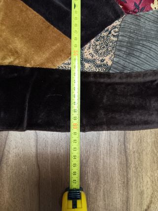 Gonna invernale patchwork marrone