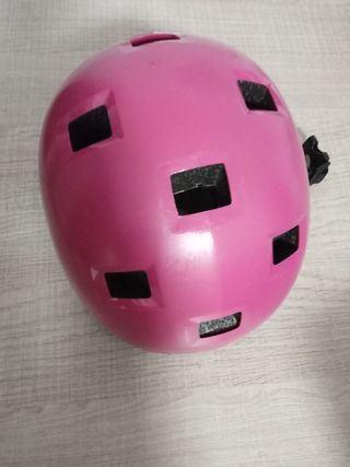 Casco infantil rosa para patines.medidas 47-52cm