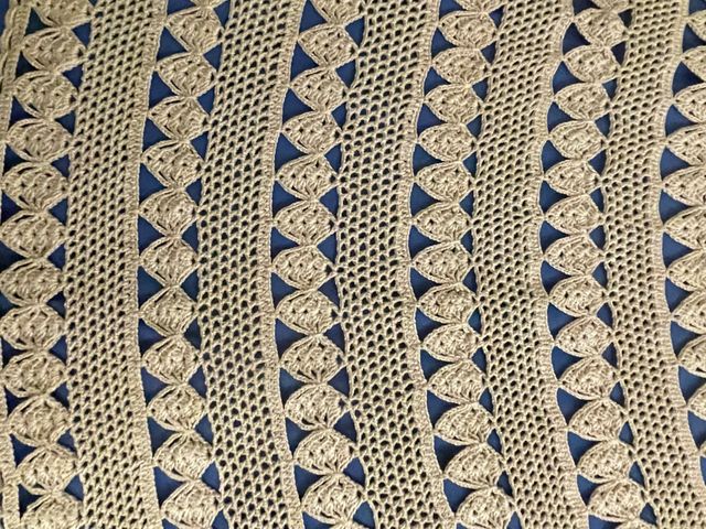 Tovaglia uncinetto tonda vintage diametro 170