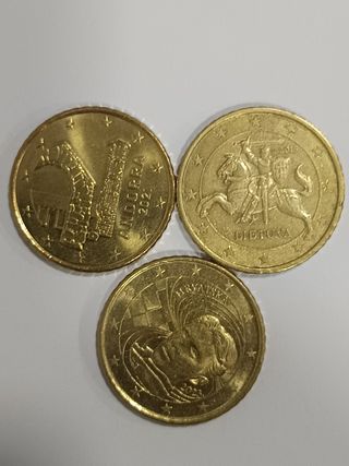 Monedas 50 céntimos Euro