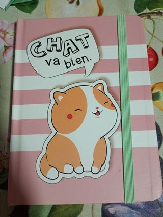 Libreta Kawaii con Goma Elástica