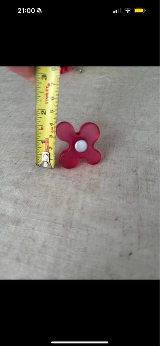 Tiradores flor rosa x4
