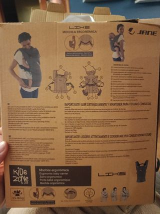 Mochila Portabebés Ergonómica Jane Kids Zone