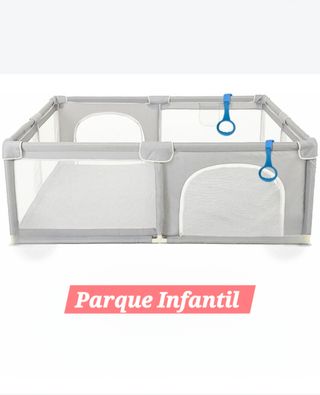 Parque infantil gris 120x120 cm