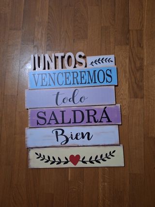 Cuadro decorativo madera