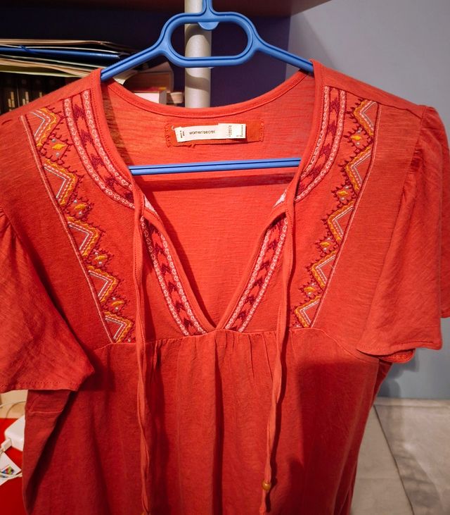 Abito a tunica corta rosso da donna Secret