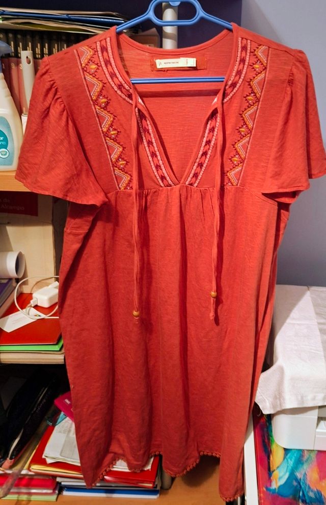 Abito a tunica corta rosso da donna Secret