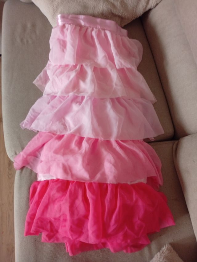 Falda para mesa dulce rosa