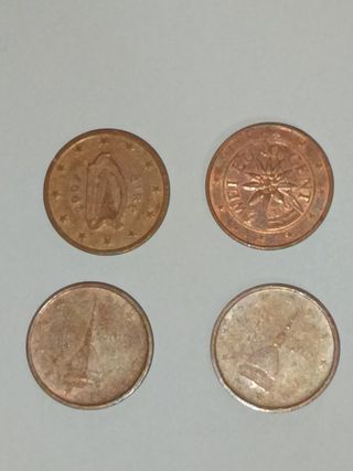 Monedas 2 céntimos de Euro