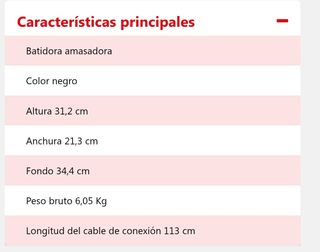 Amasadora Johnson Optimix 1200W