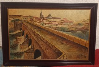 Cuadro al óleo Puente de Talavera