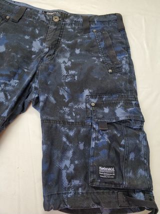 Pantalón Corto Koroshi@Co Azul Camuflaje
