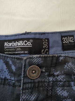 Pantalón Corto Koroshi@Co Azul Camuflaje