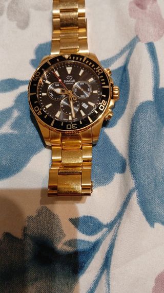 Reloj Jaguar Dorado