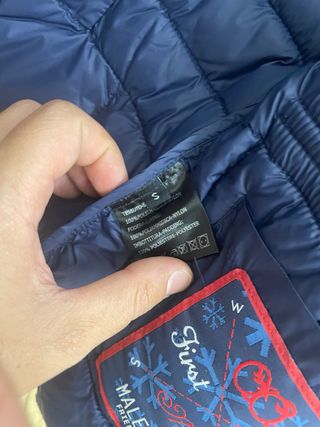 Malefemale Piumino Blu Taglia S