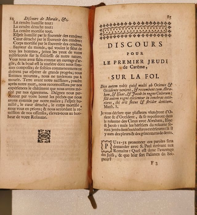 Libro antiguo 1744. Actions Chrétiennes...